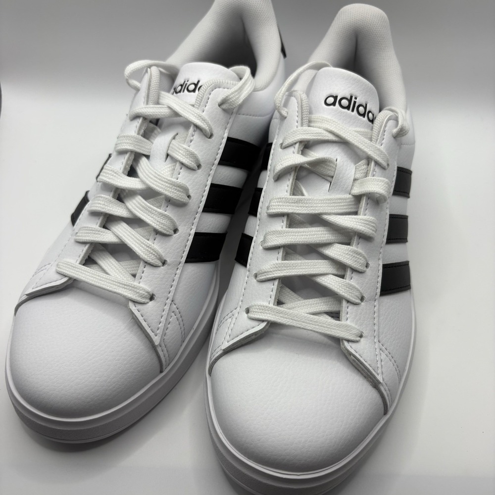 Adidas Grand Court 2.0 Women's Size 8 GW9214 White Black New In Box